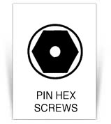 pin-hex, pin hexagon,tamper hex, tamper hexagon